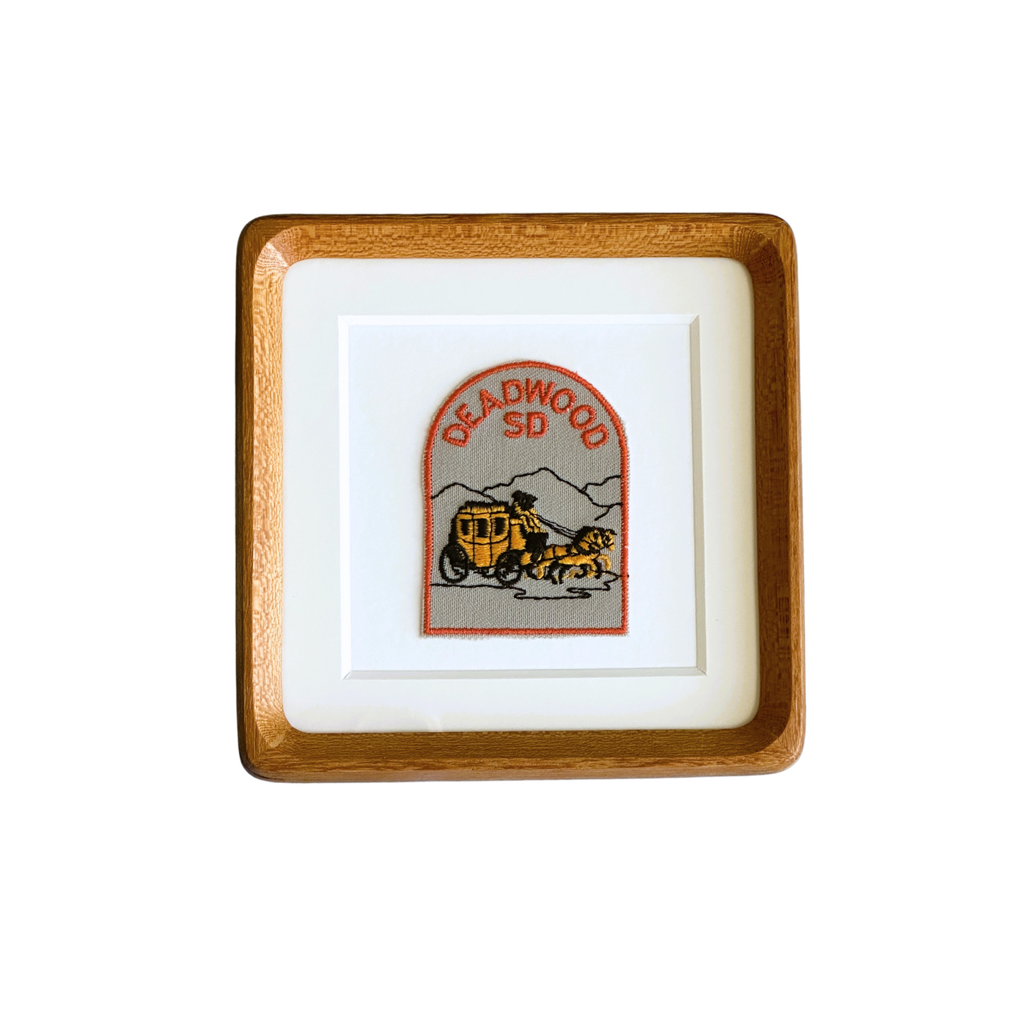South Dakota Deadwood Vintage Framed Travel Patch