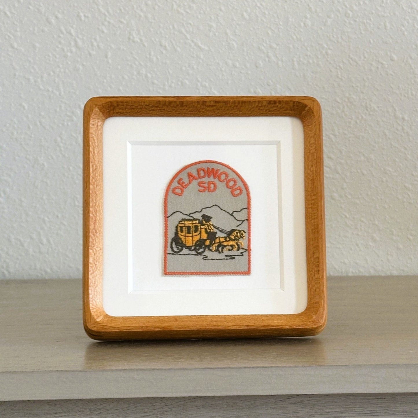 South Dakota Deadwood Vintage Framed Travel Patch