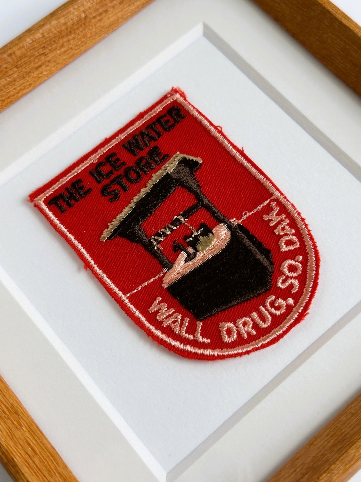 South Dakota Wall Drug Vintage Framed Travel Patch