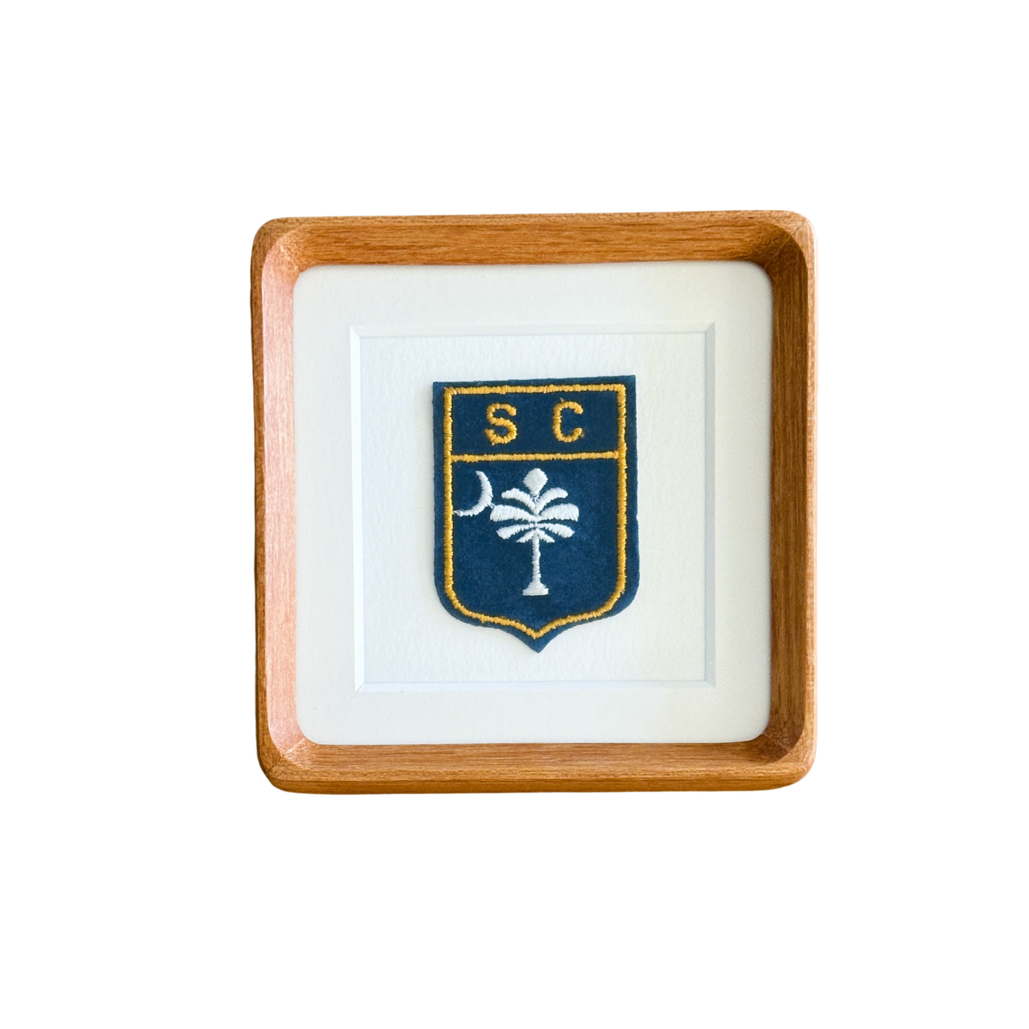 South Carolina State Palm Tree Vintage Framed Travel Patch