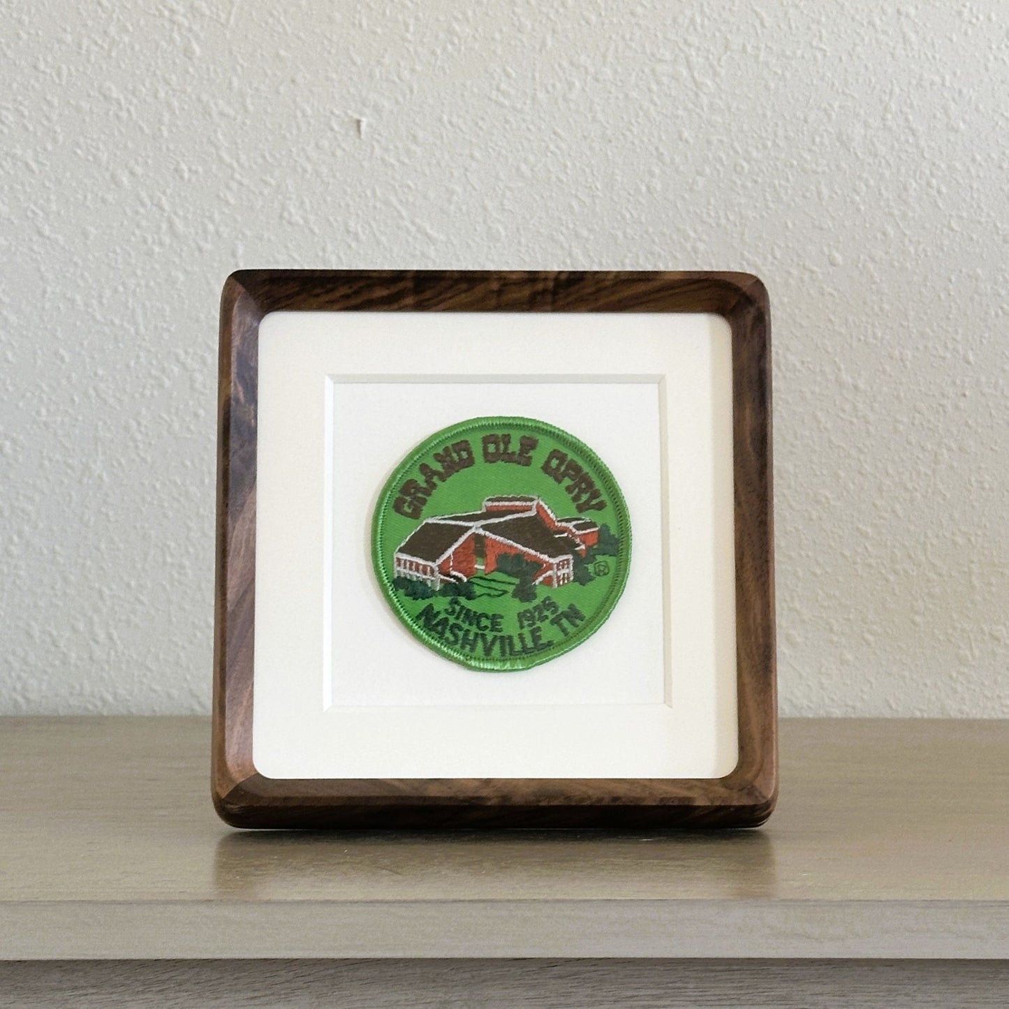 Tennessee Nashville Grand Ole Opry Framed Vintage Travel Patch