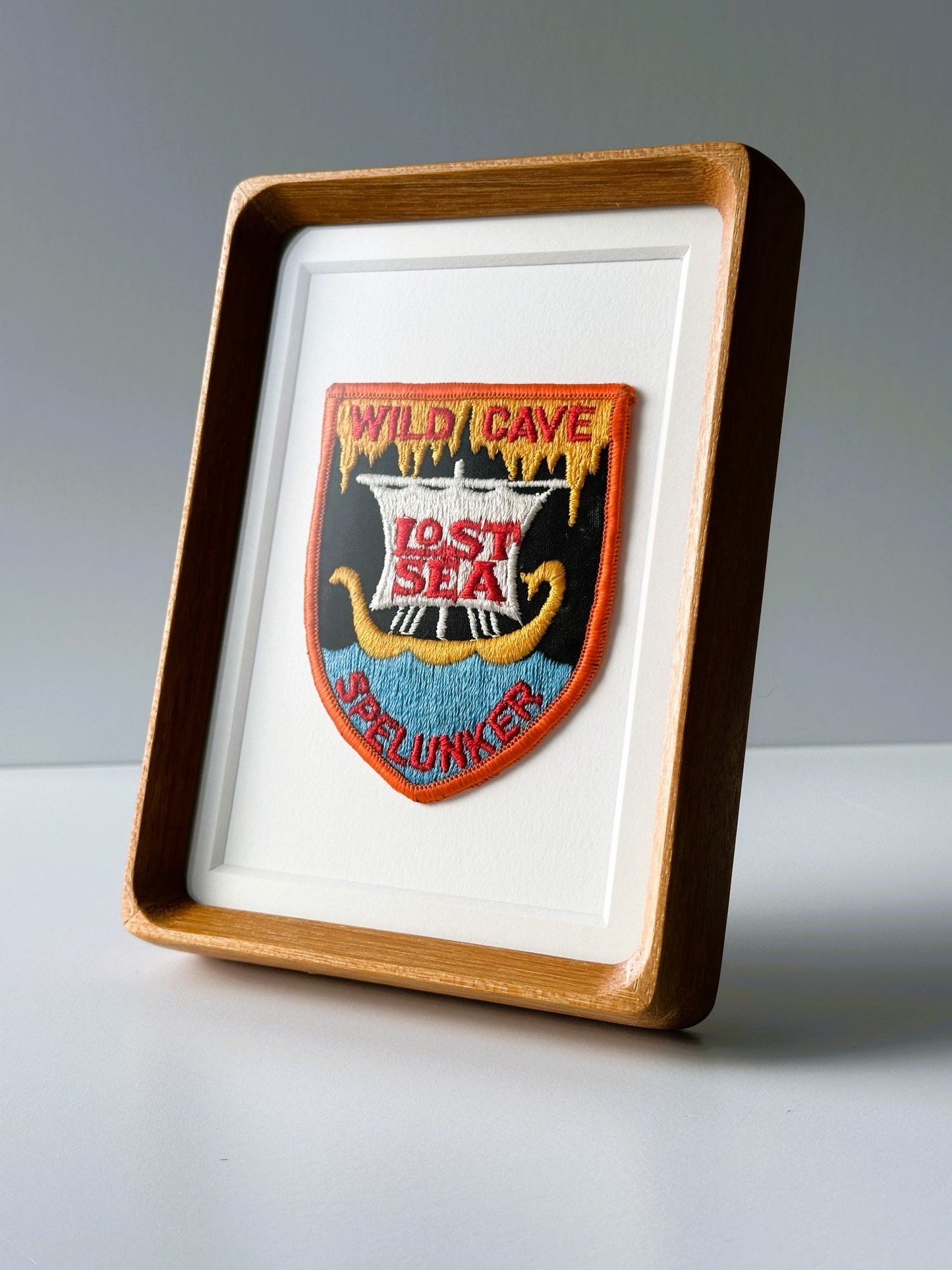 Tennessee Lost Sea Wild Cave Spelunker Vintage Framed Travel Patch