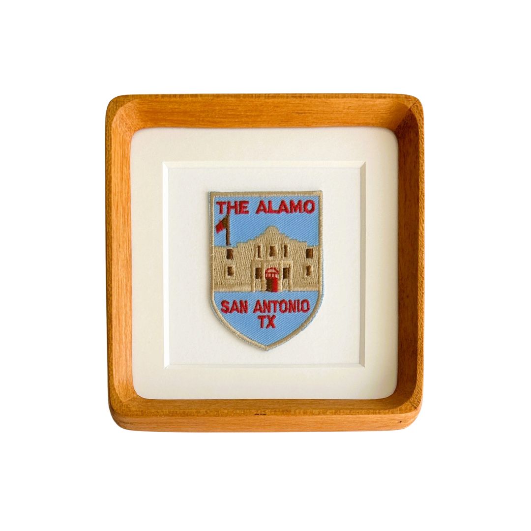 Texas San Antonio The Alamo Vintage Framed Travel Patch