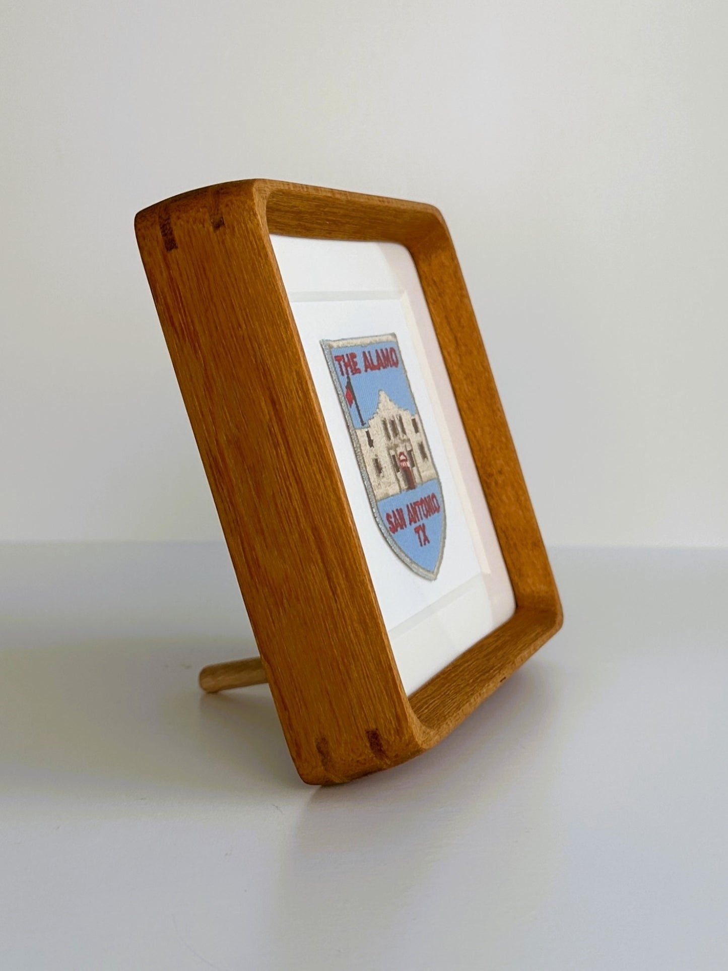 Texas San Antonio The Alamo Vintage Framed Travel Patch