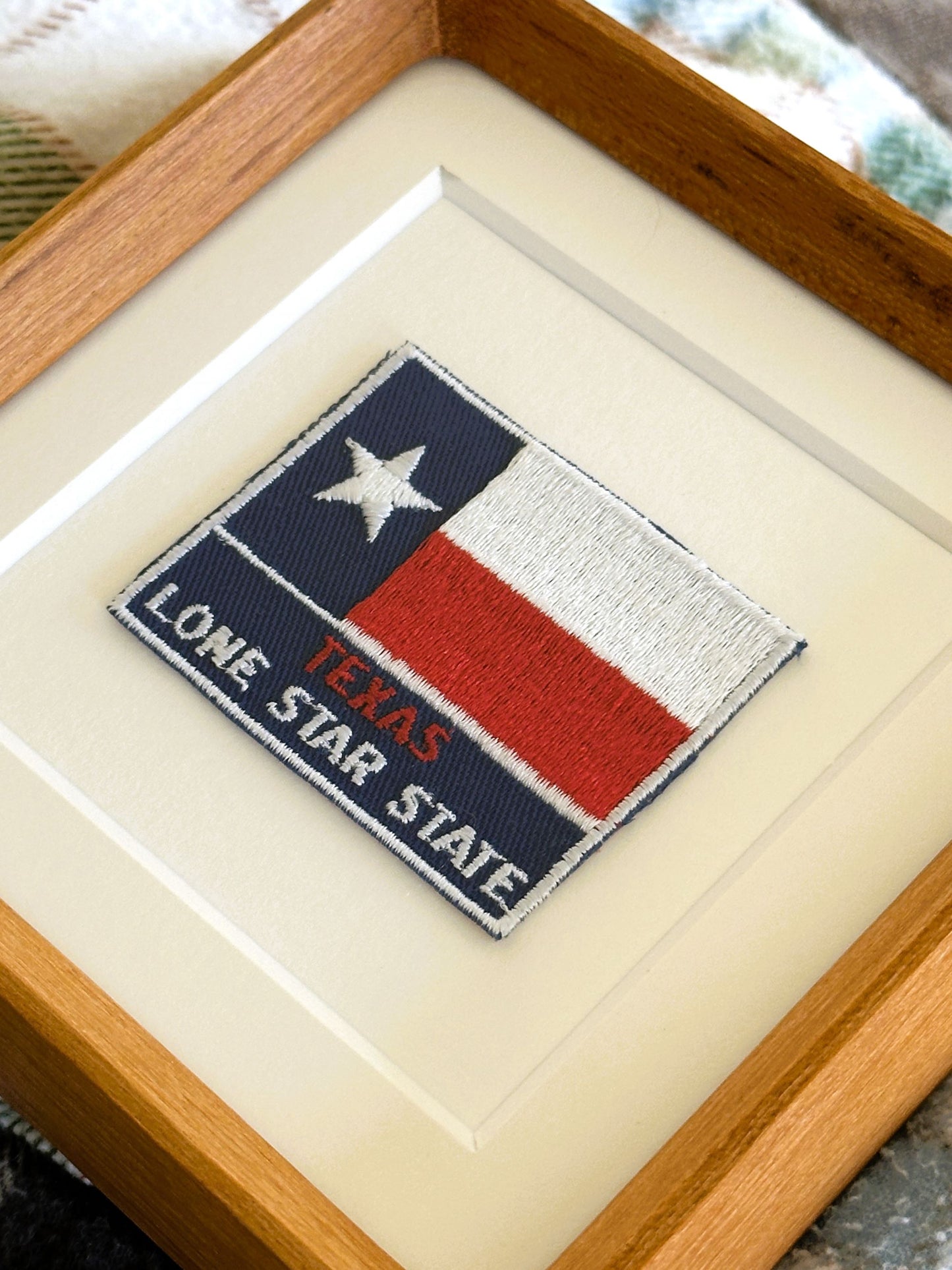 Texas Vintage Framed Travel Patch