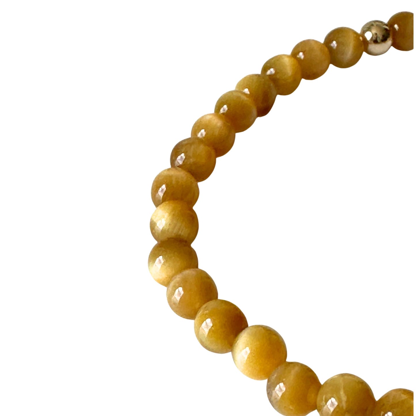 California New Bracelet Made with Vintage Tiger's Eye Gemstones