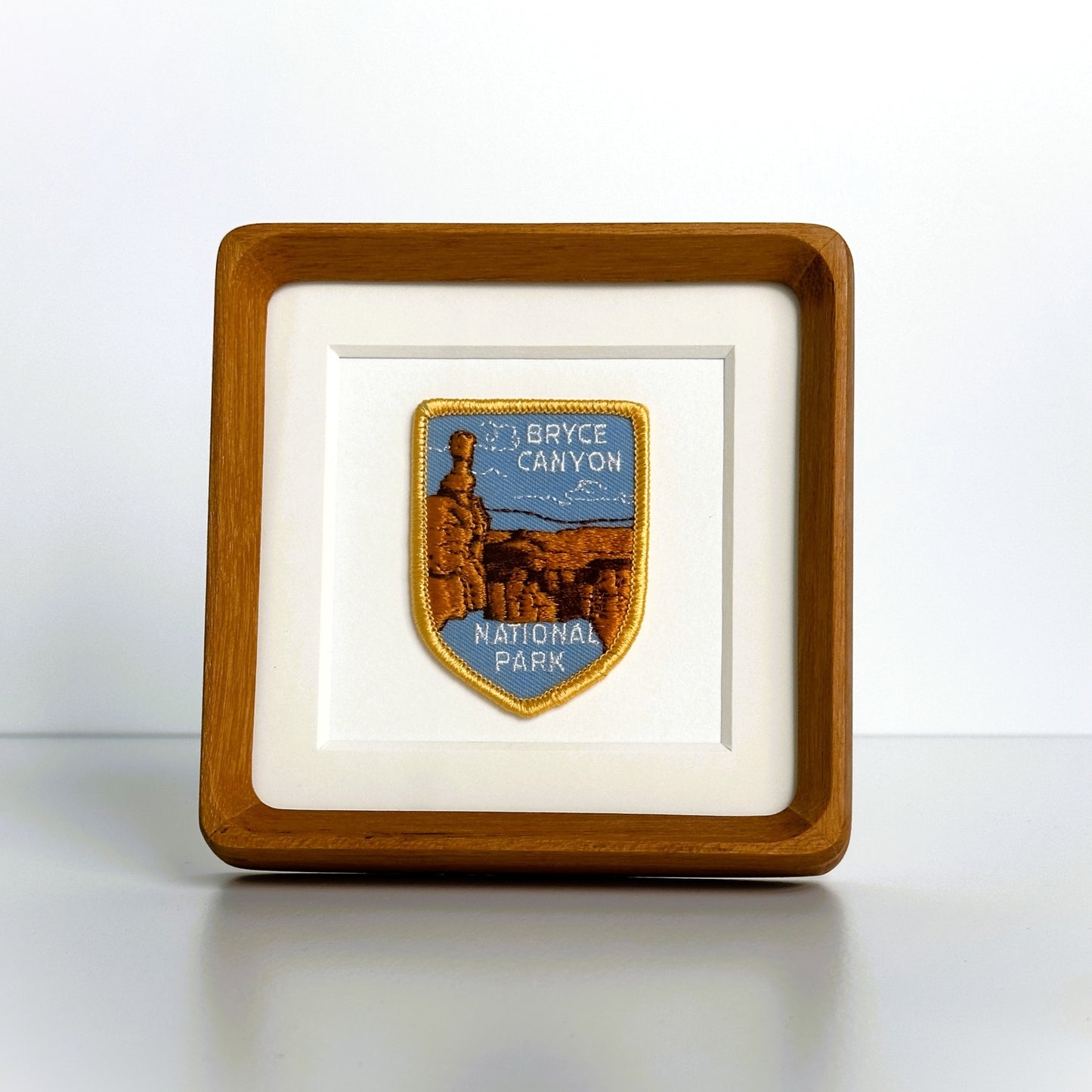 Utah Bryce Canyon National Park Vintage Patch Wood Framed