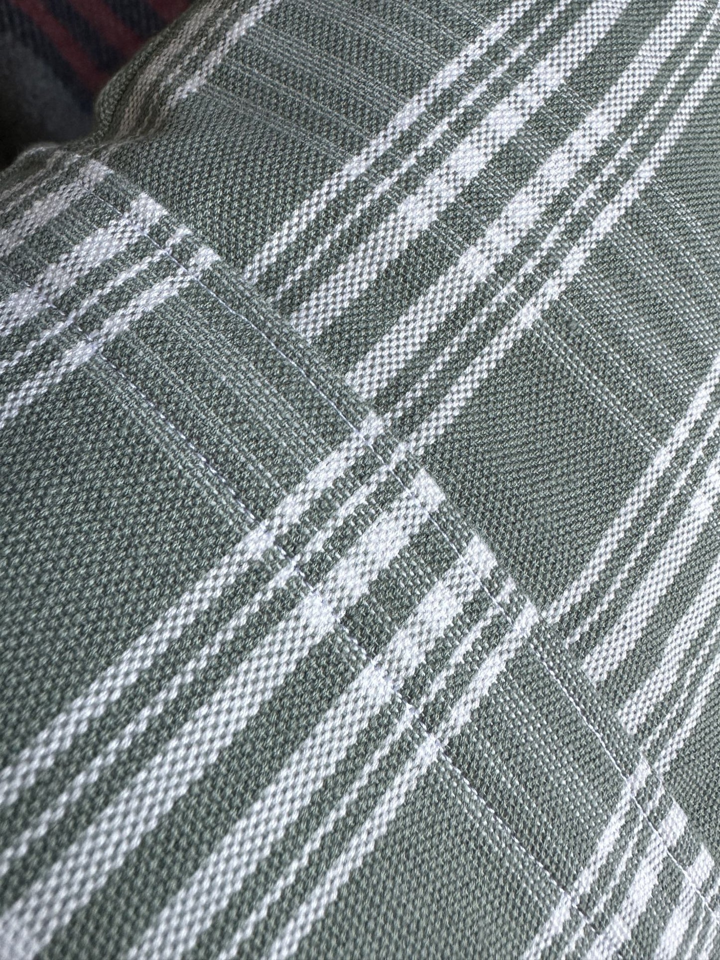 Vermont Large Vintage Pennant on New Woven Throw Pillow