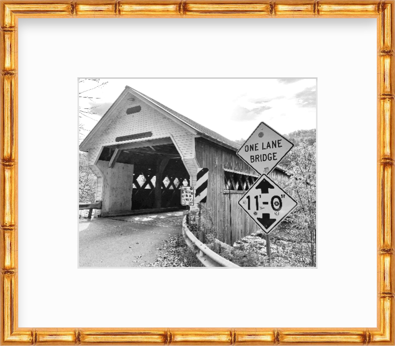 Vermont Covered Bridge Giclee Travel Print