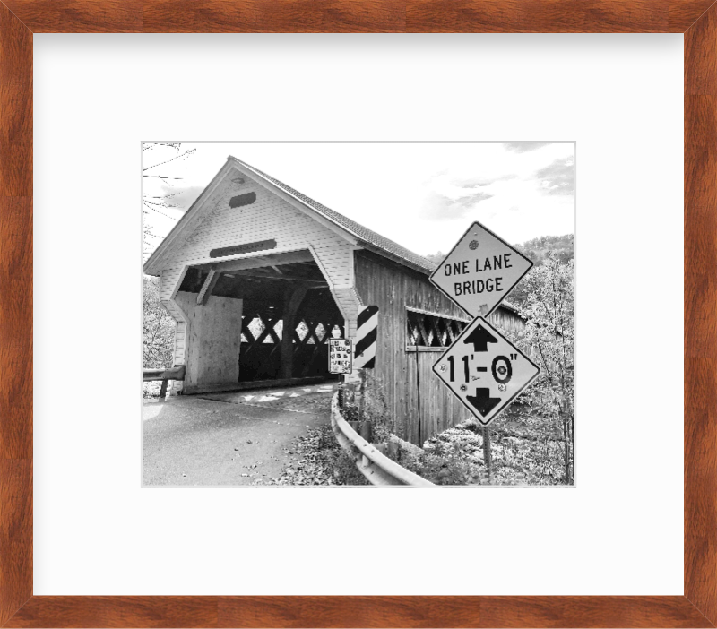 Vermont Covered Bridge Giclee Travel Print