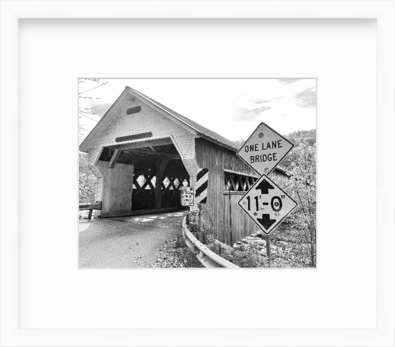Vermont Covered Bridge Giclee Travel Print