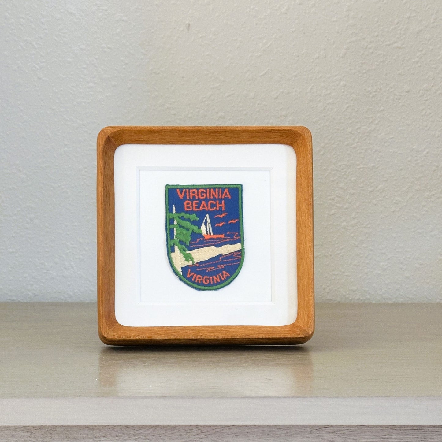 Virginia Beach Virginia Vintage Framed Travel Patch