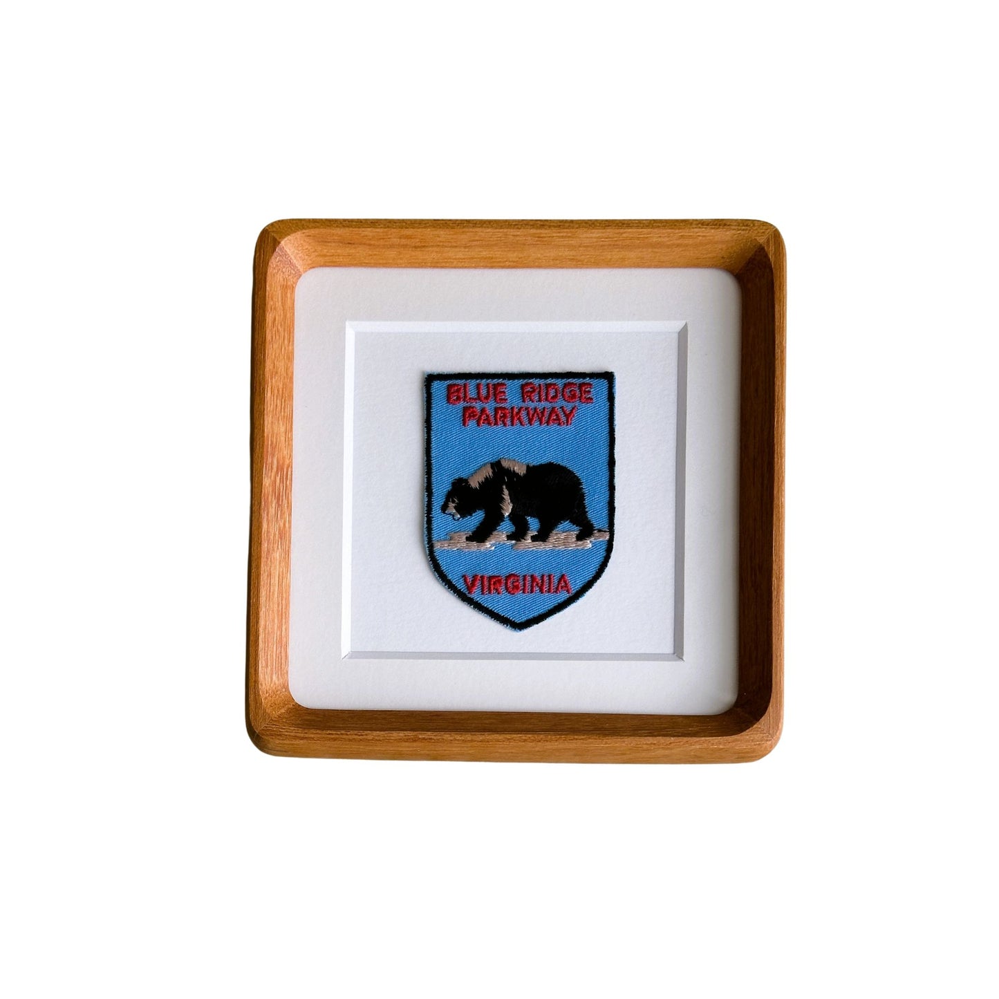 Virginia Blue Ridge Parkway Bear Vintage Framed Travel Patch
