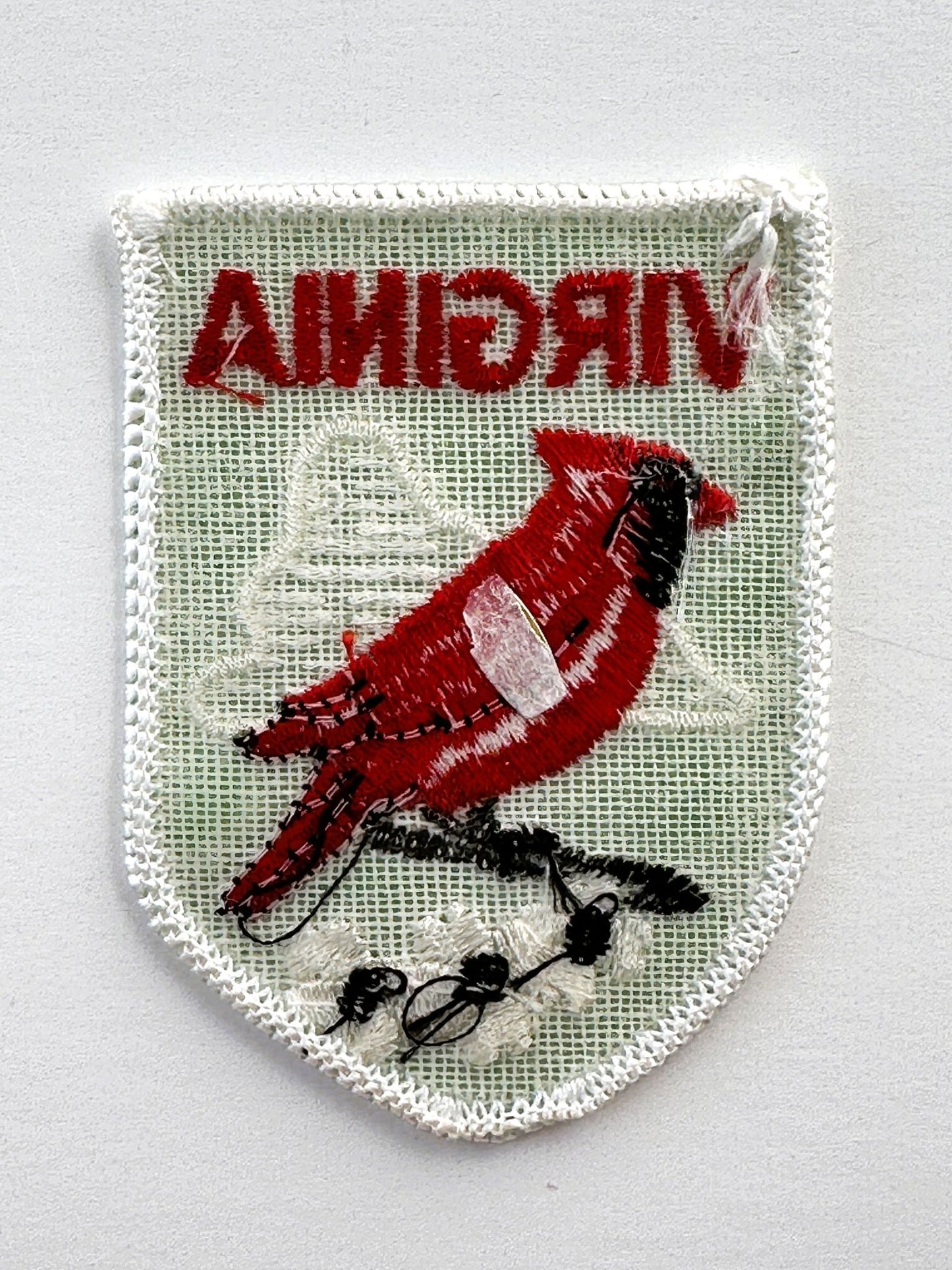 Virginia Red Cardinal Vintage Patch