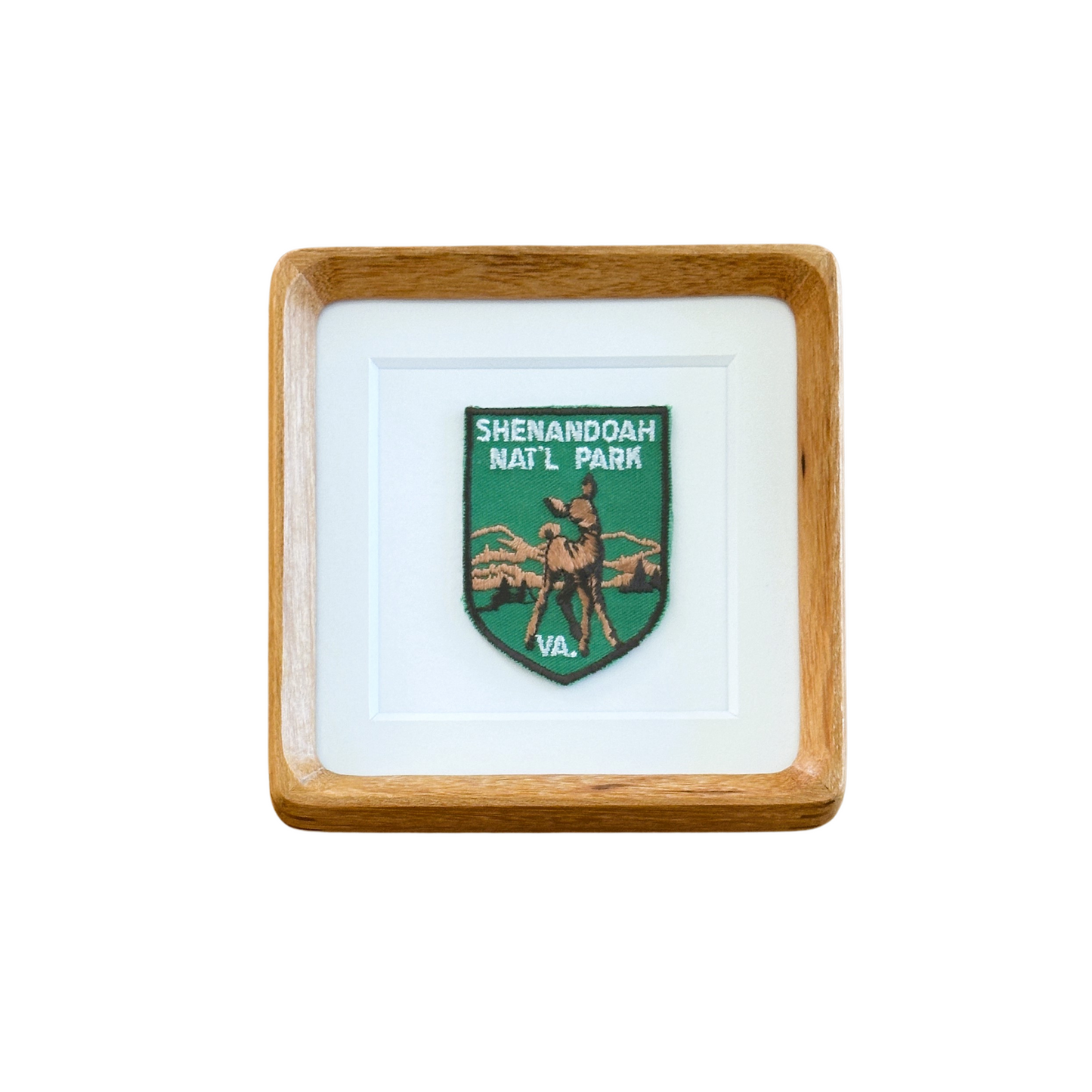 Virginia Shenandoah National Park Deer Vintage Framed Travel Patch