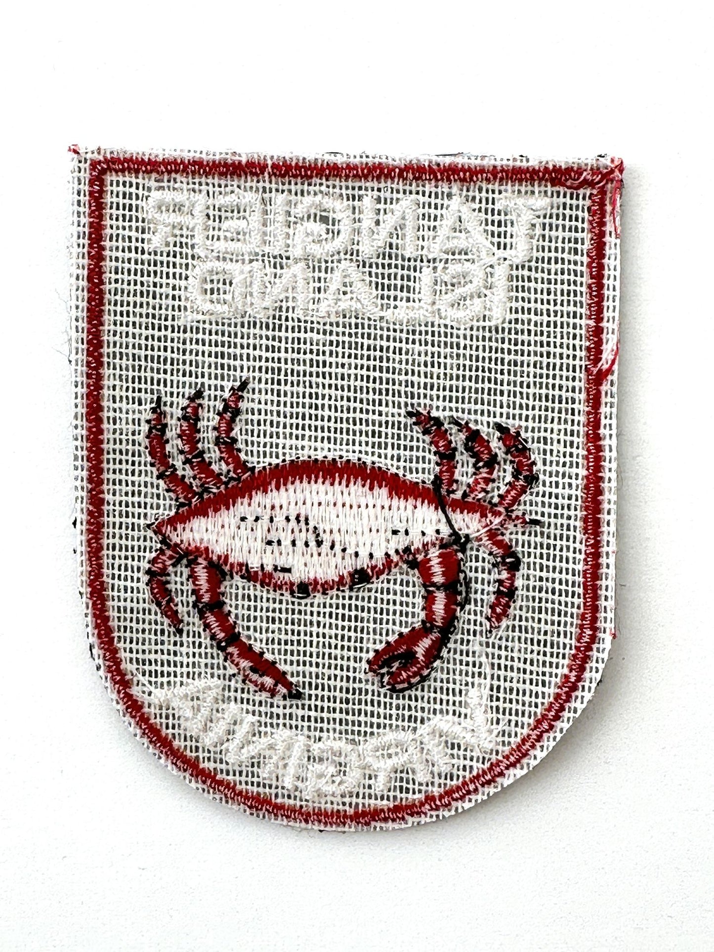 Virginia Tangier Island Red Crab Vintage Patch