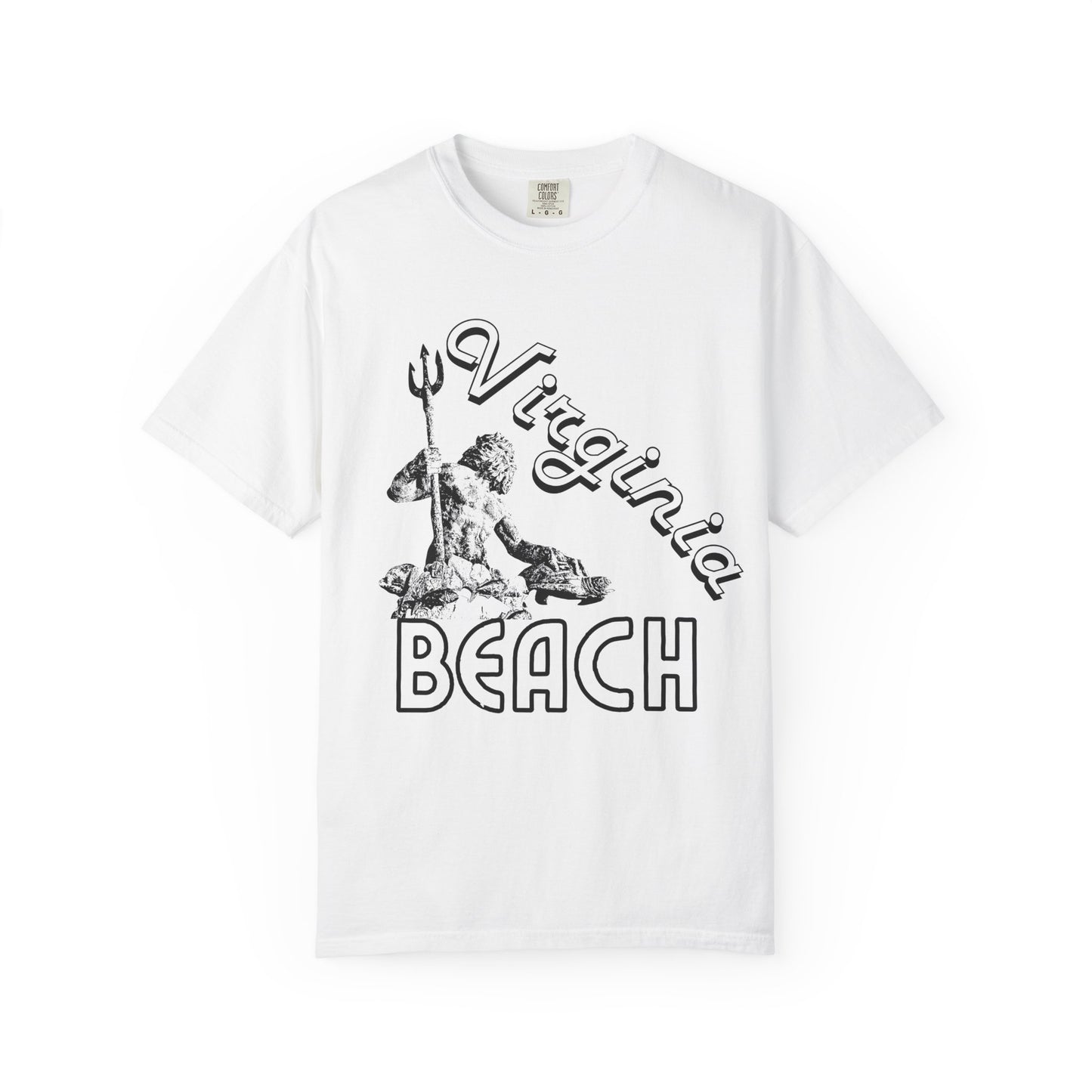 Virginia Beach King Neptune Adult Unisex T-Shirt White