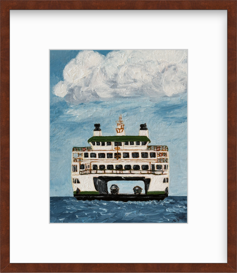 Washington Ferry Painting Giclee Print