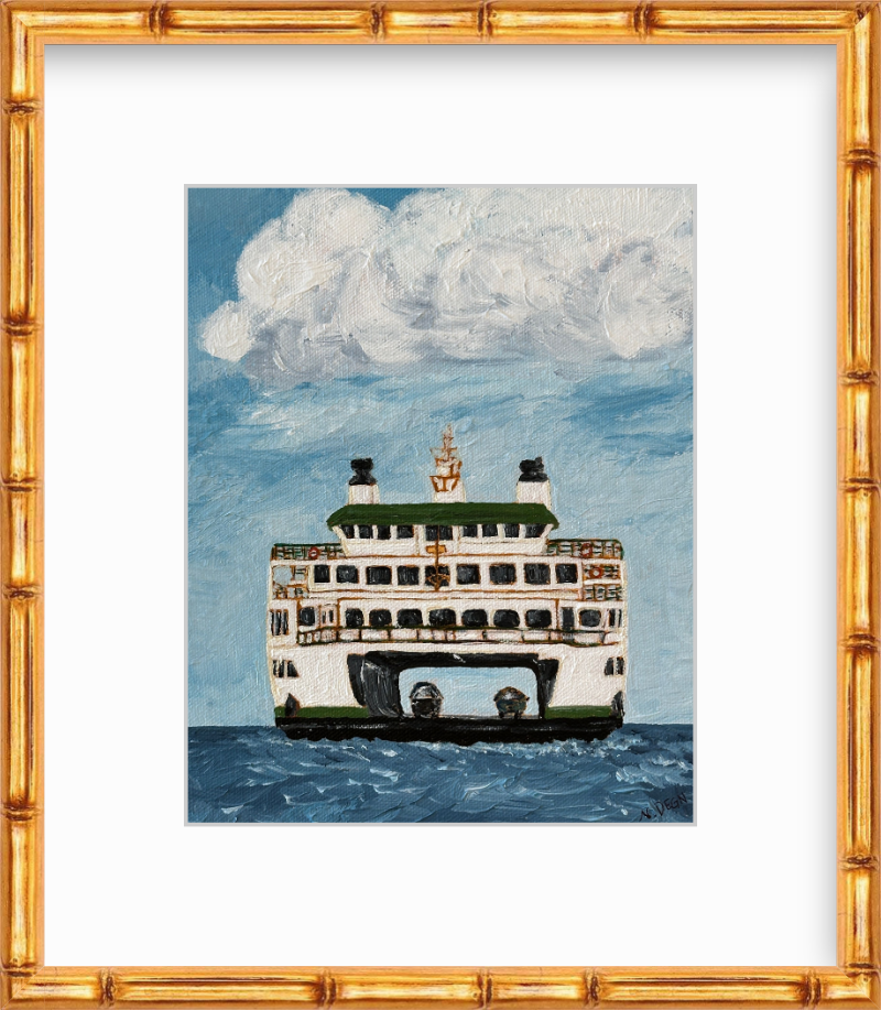 Washington Ferry Painting Giclee Print