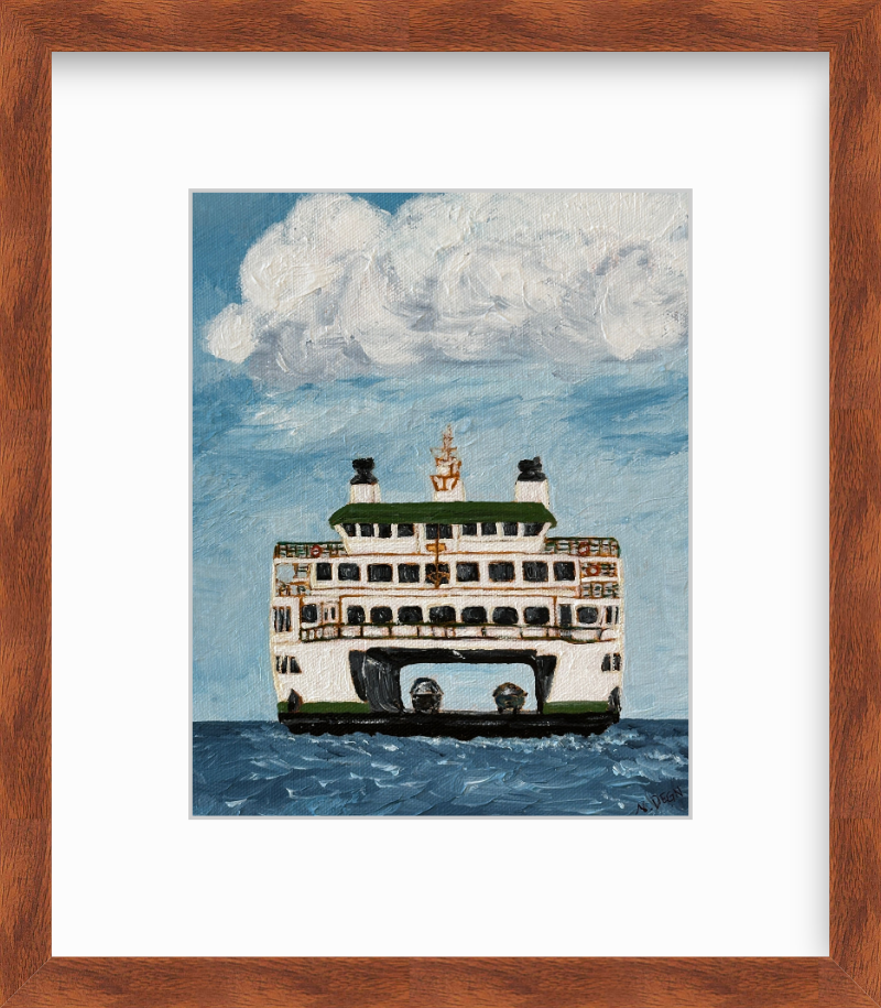 Washington Ferry Painting Giclee Print
