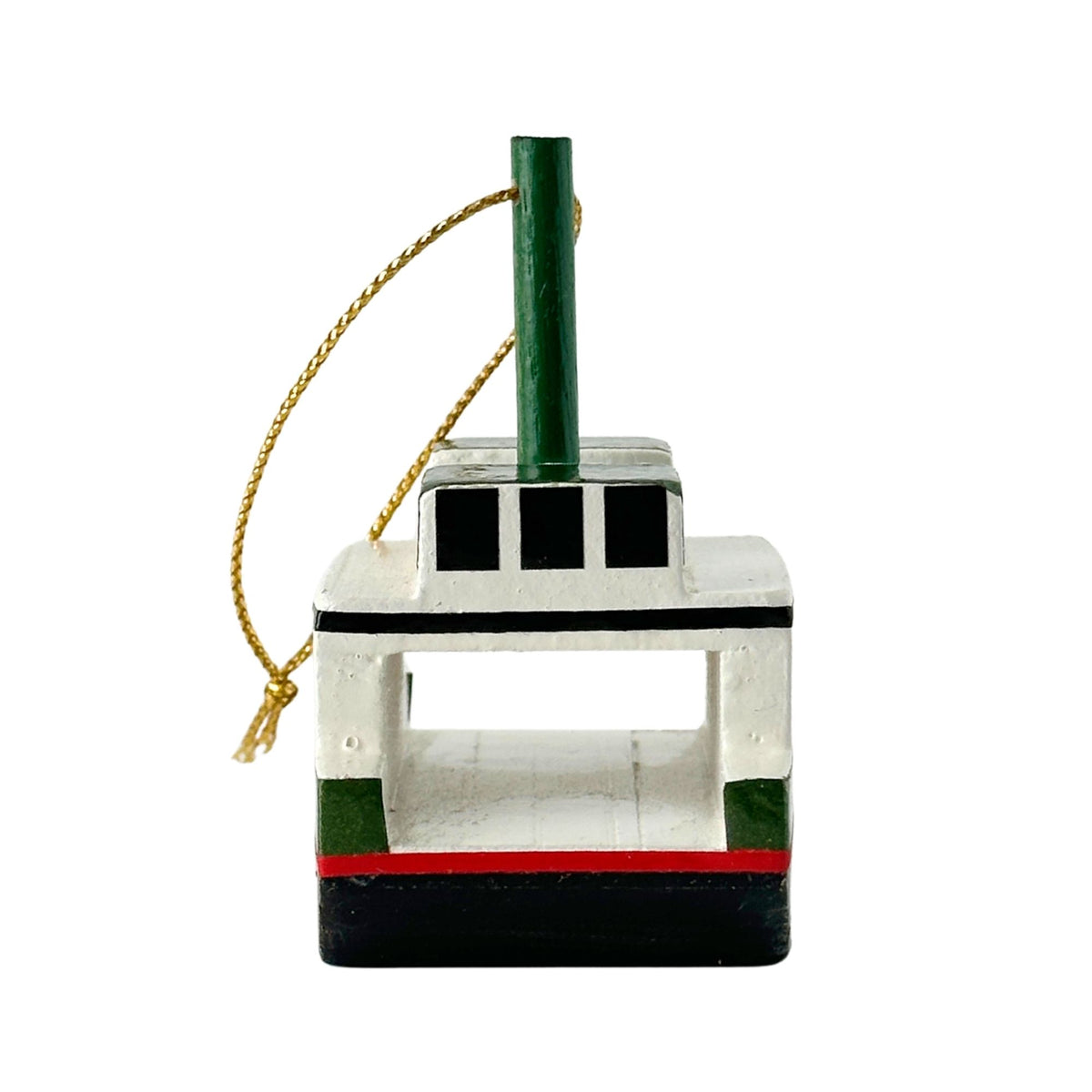 Washington Vintage Ferry Wood Boat Ornament Made in 1980's