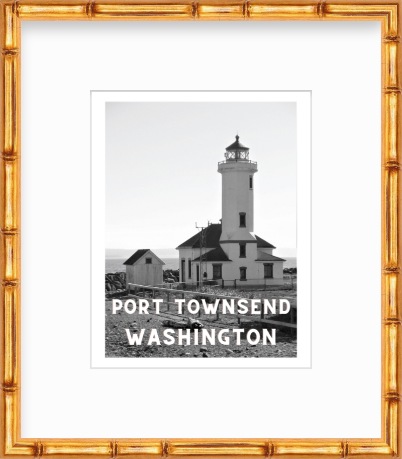 Washington Point Wilson Lighthouse Port Townsend Poster Giclee Travel Print