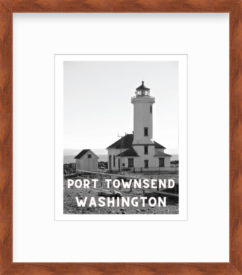 Washington Point Wilson Lighthouse Port Townsend Poster Giclee Travel Print