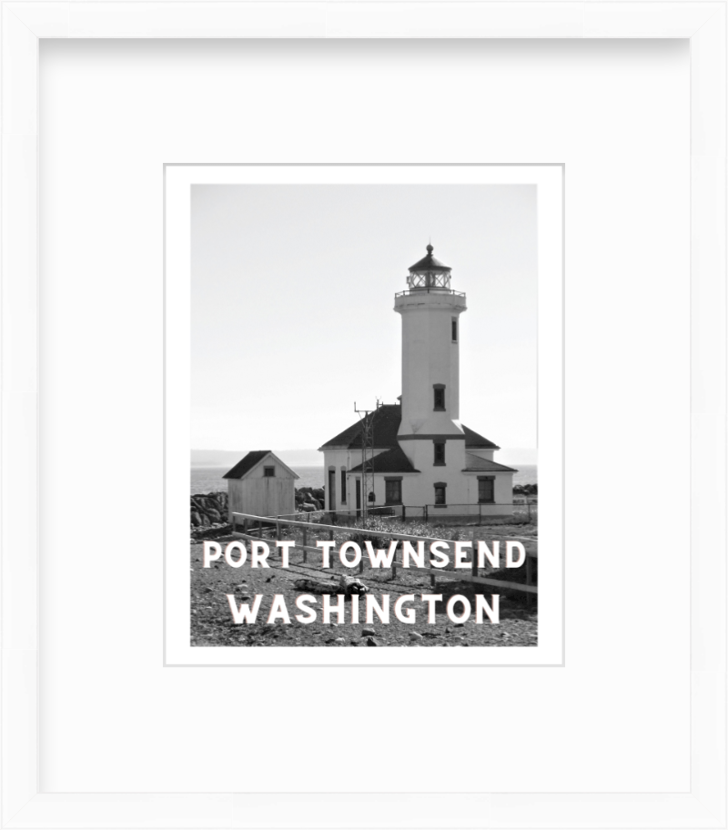 Washington Point Wilson Lighthouse Port Townsend Poster Giclee Travel Print