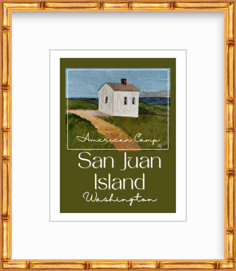 Washington San Juan Island American Camp Art Giclee Travel Print