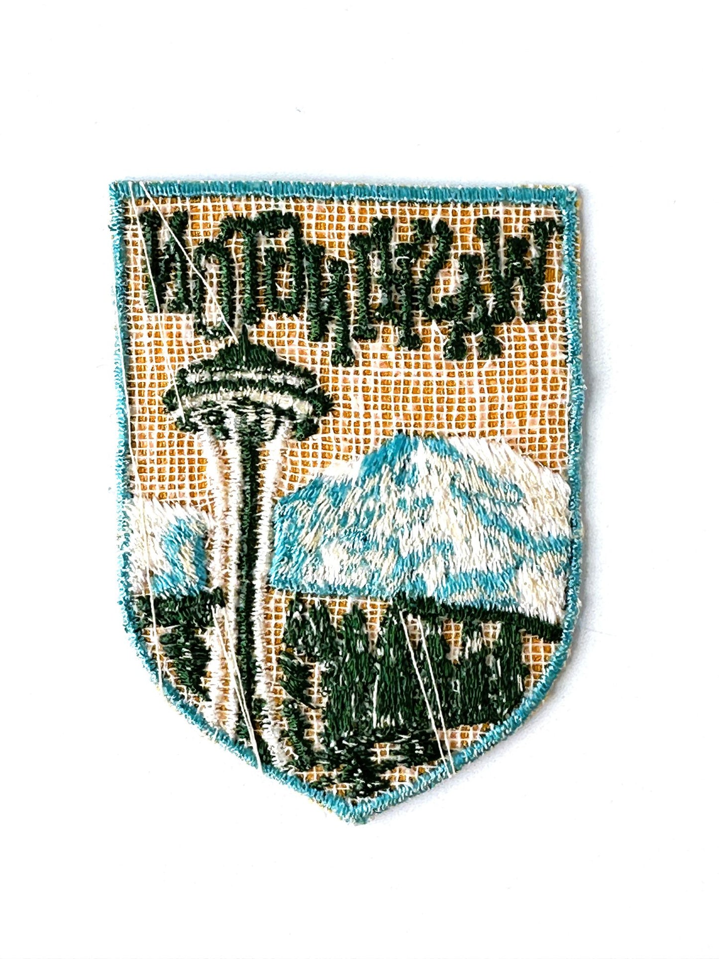 Washington Space Needle Mountains Vintage Patch