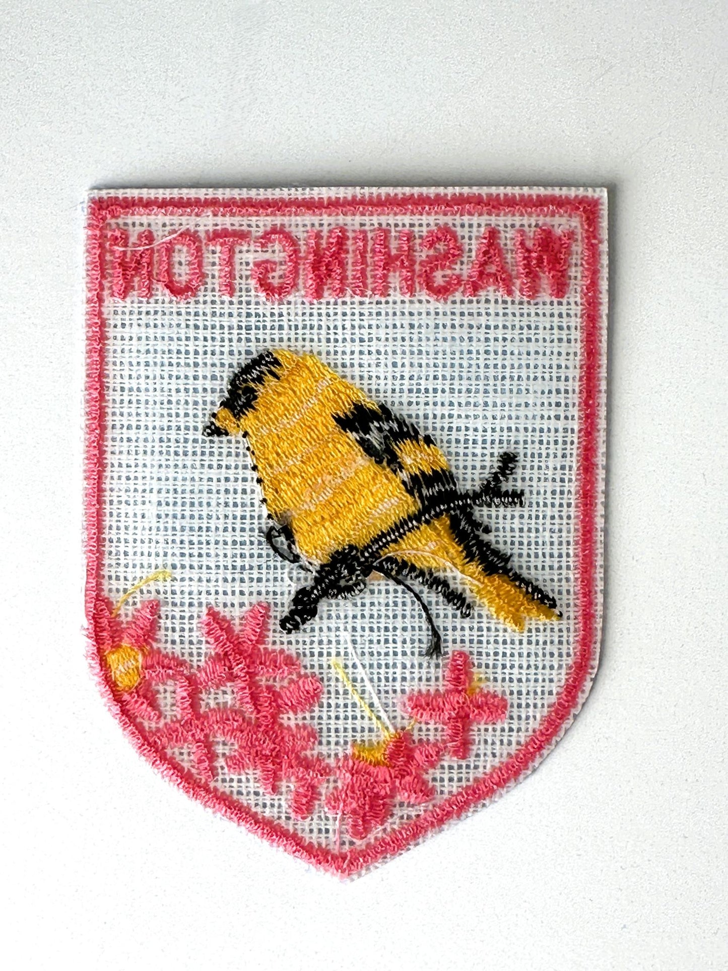 Washington State Bird and State Flower Vintage Patch