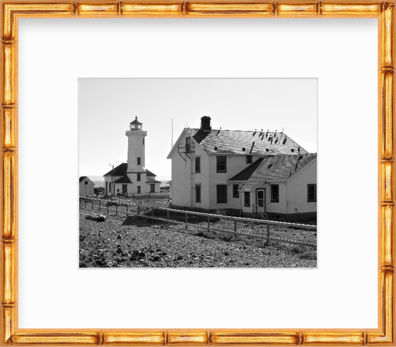Washington Point Wilson Lighthouse Port Townsend Giclee Travel Print