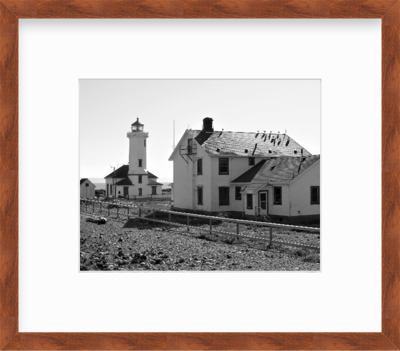 Washington Point Wilson Lighthouse Port Townsend Giclee Travel Print