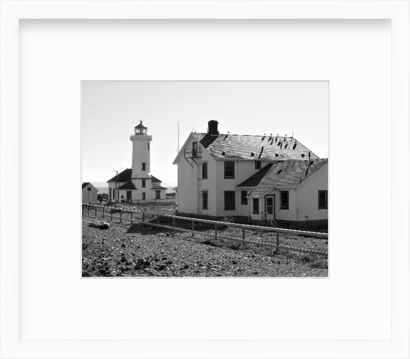 Washington Point Wilson Lighthouse Port Townsend Giclee Travel Print