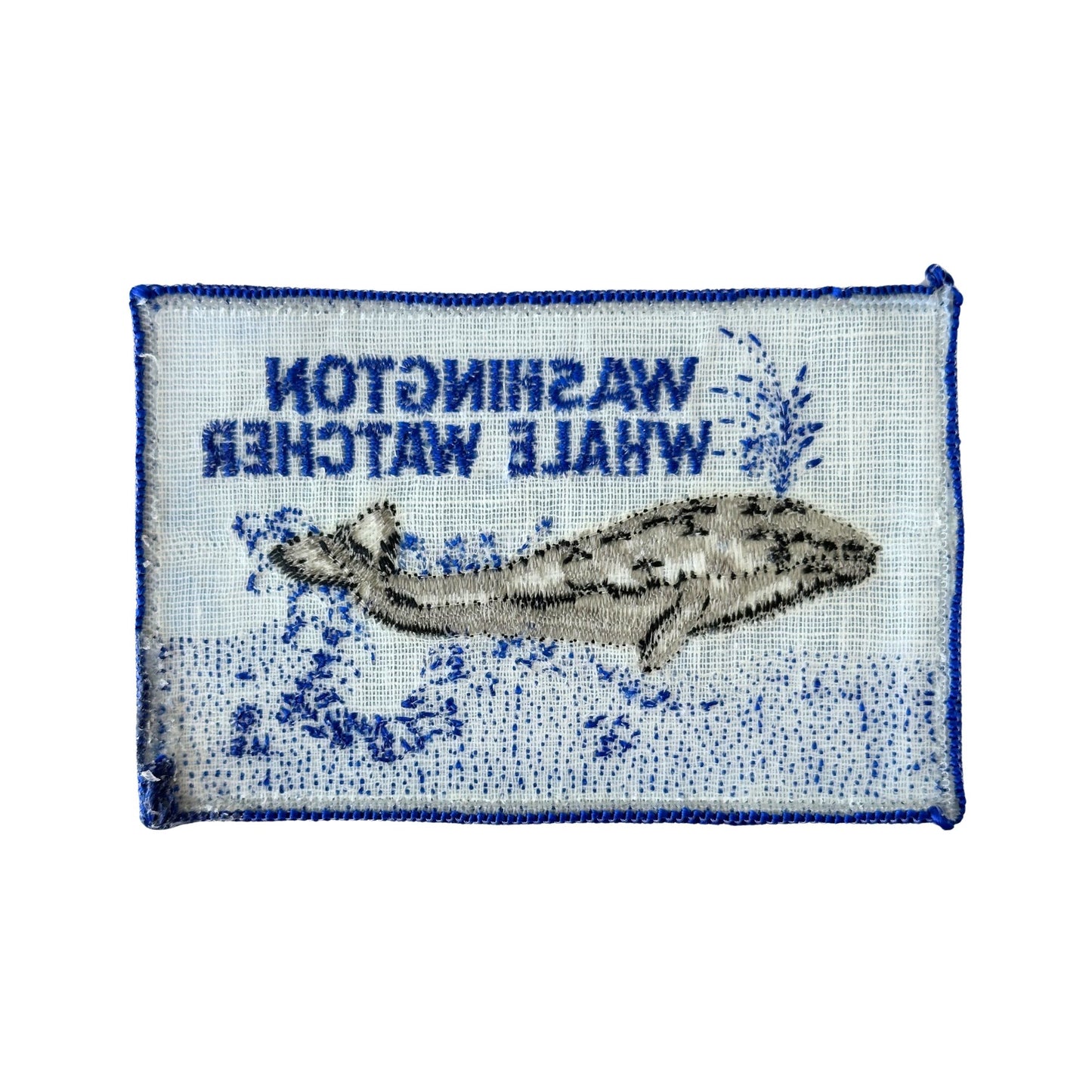Washington Whale Watcher Large Vintage Patch