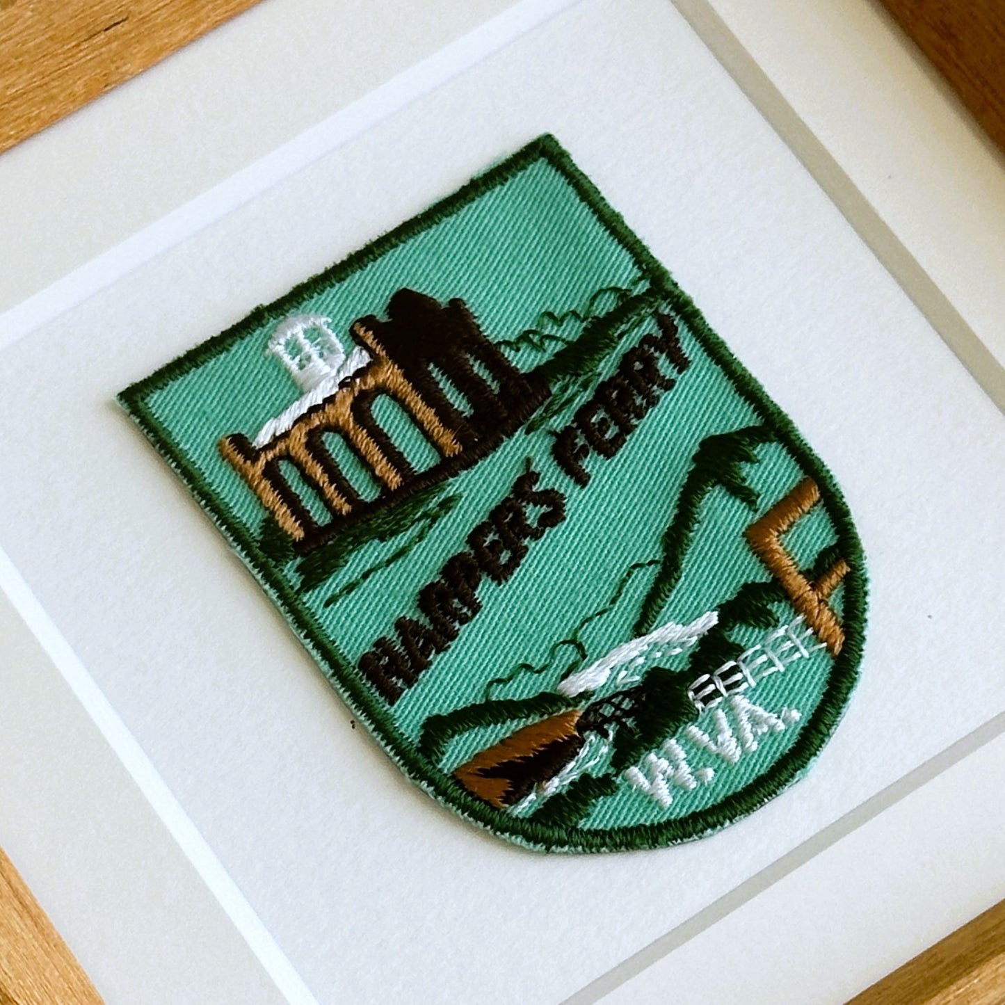 West Virginia Harper's Ferry Vintage Framed Travel Patch