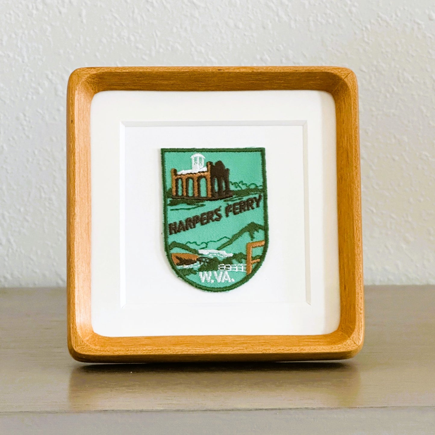 West Virginia Harper's Ferry Vintage Framed Travel Patch