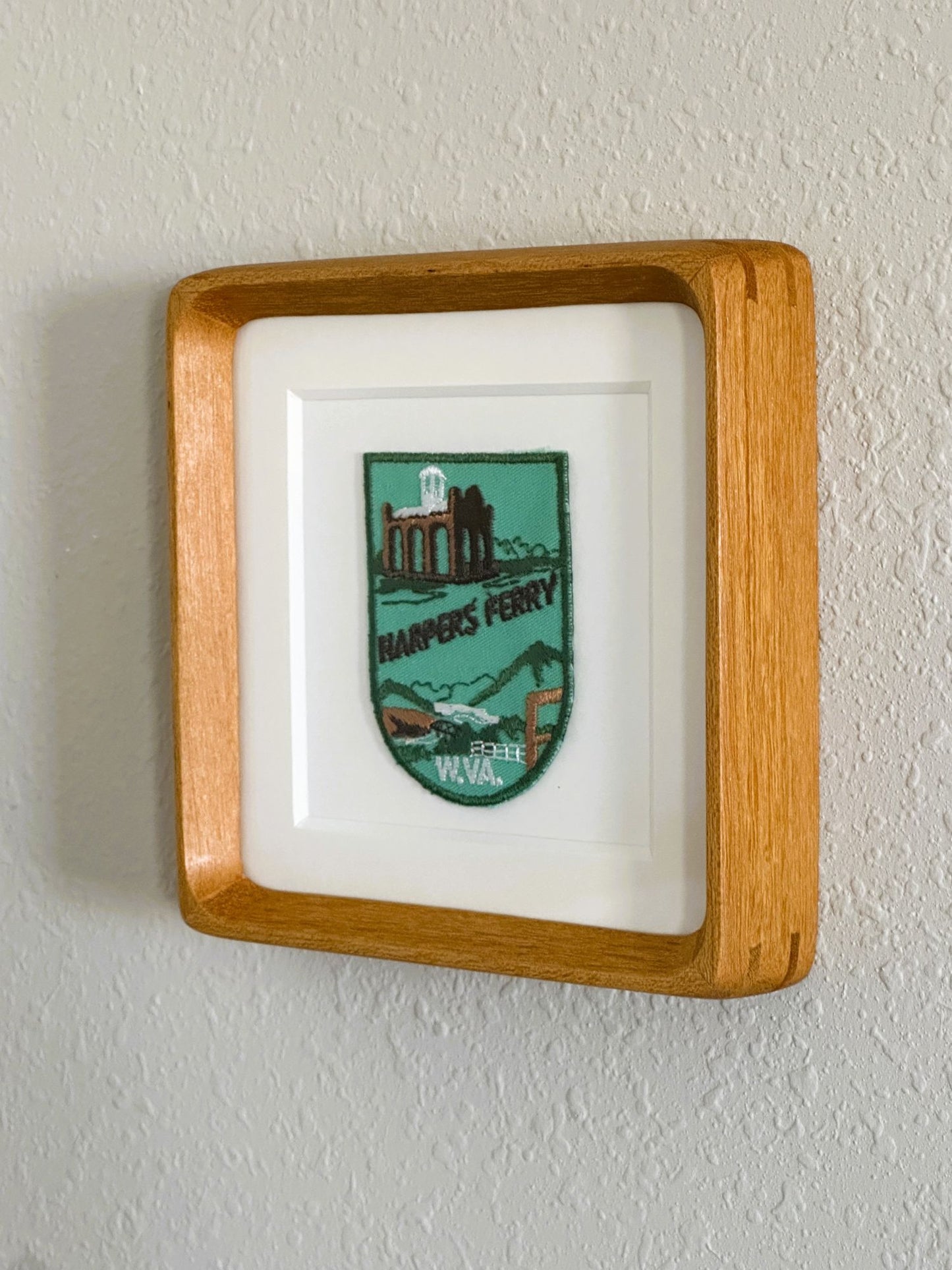 West Virginia Harper's Ferry Vintage Framed Travel Patch