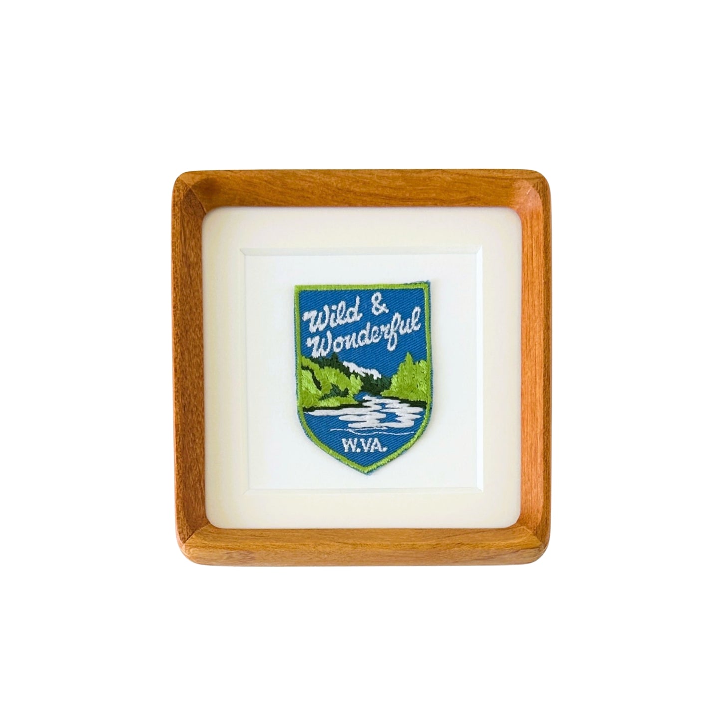 West Virginia Wild and Wonderful Vintage Framed Travel Patch