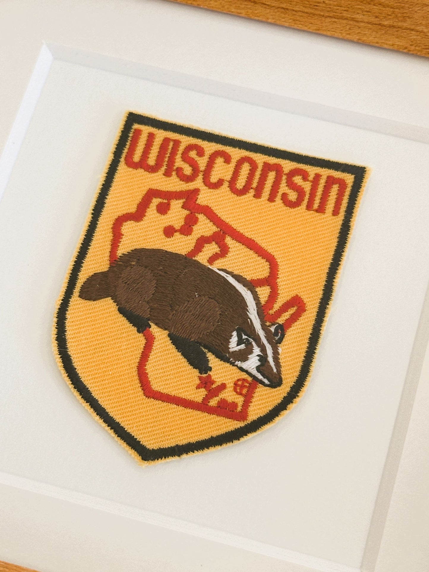 Wisconsin Vintage Framed Travel Patch