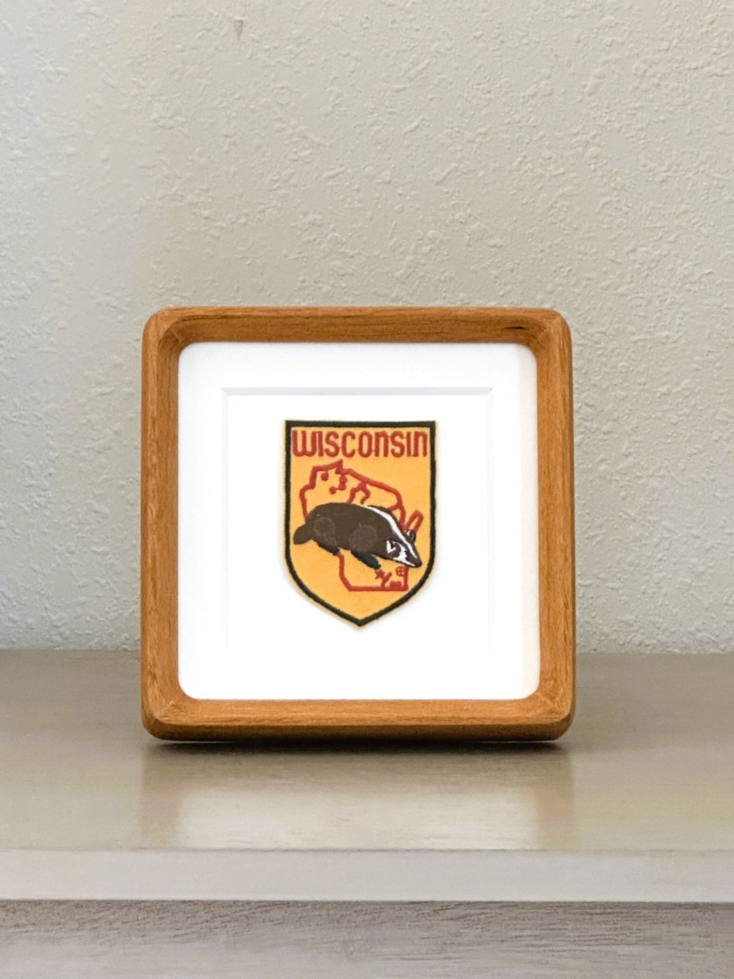 Wisconsin Vintage Framed Travel Patch