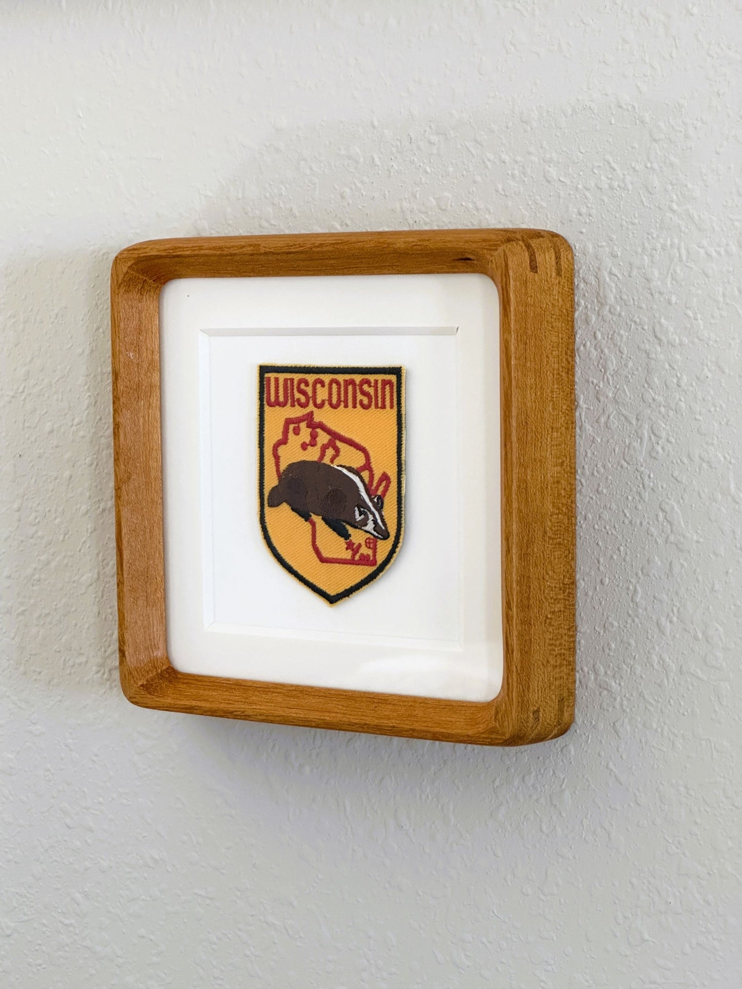 Wisconsin Vintage Framed Travel Patch