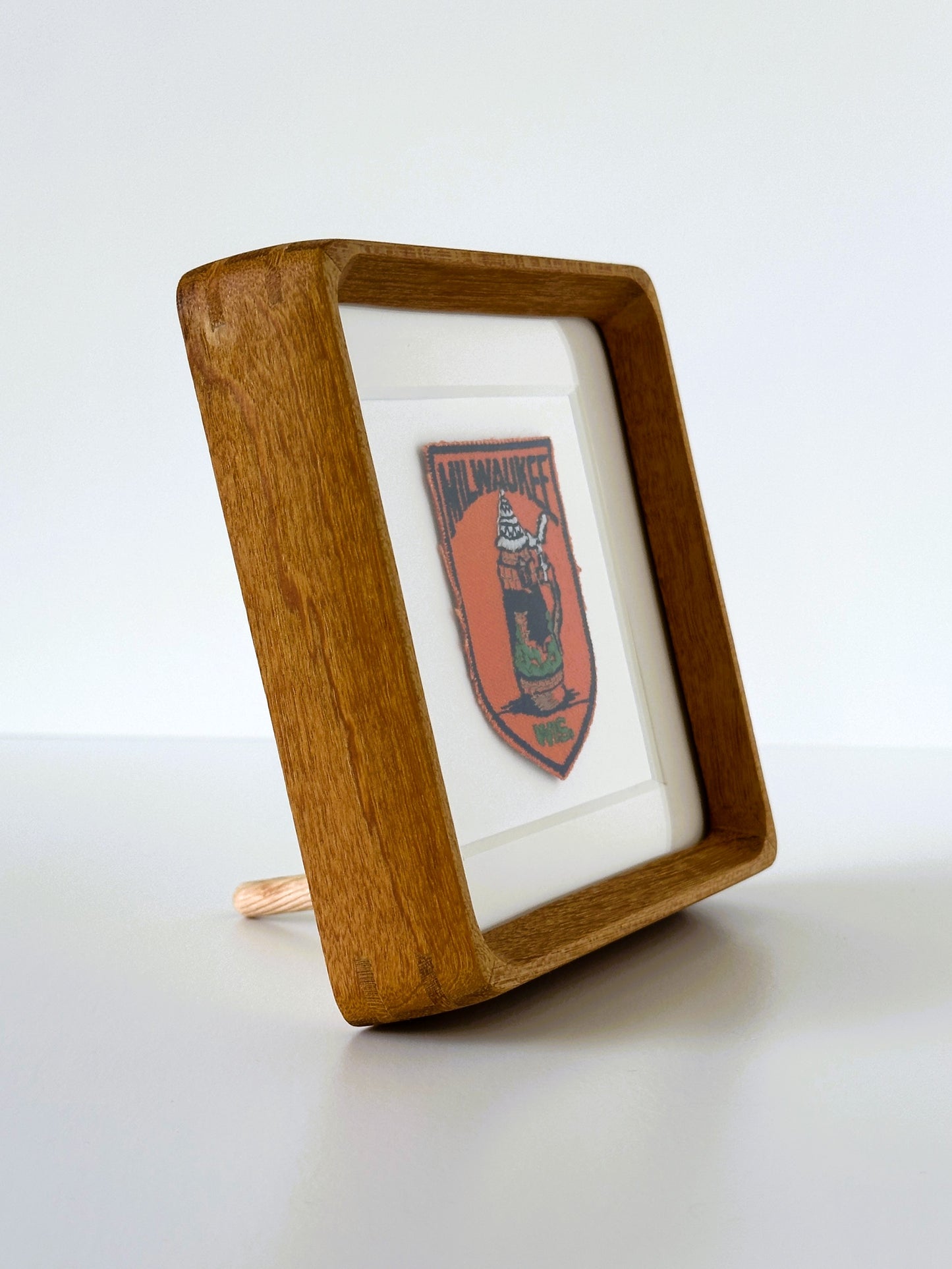 Wisconsin Milwaukee Vintage Framed Travel Patch