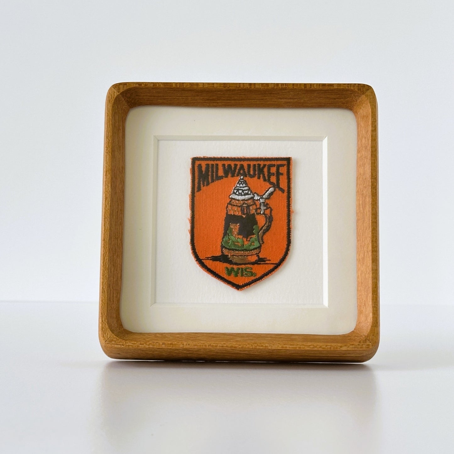 Wisconsin Milwaukee Vintage Framed Travel Patch