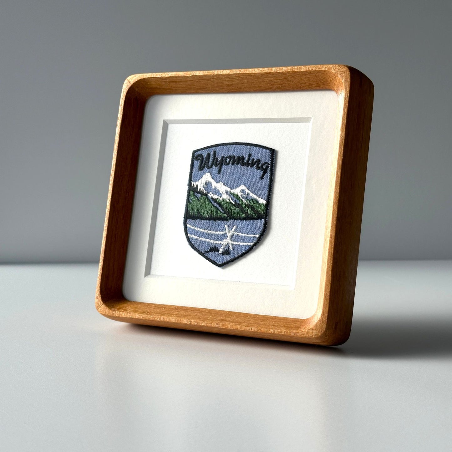Wyoming Scenic Vintage Framed Travel Patch