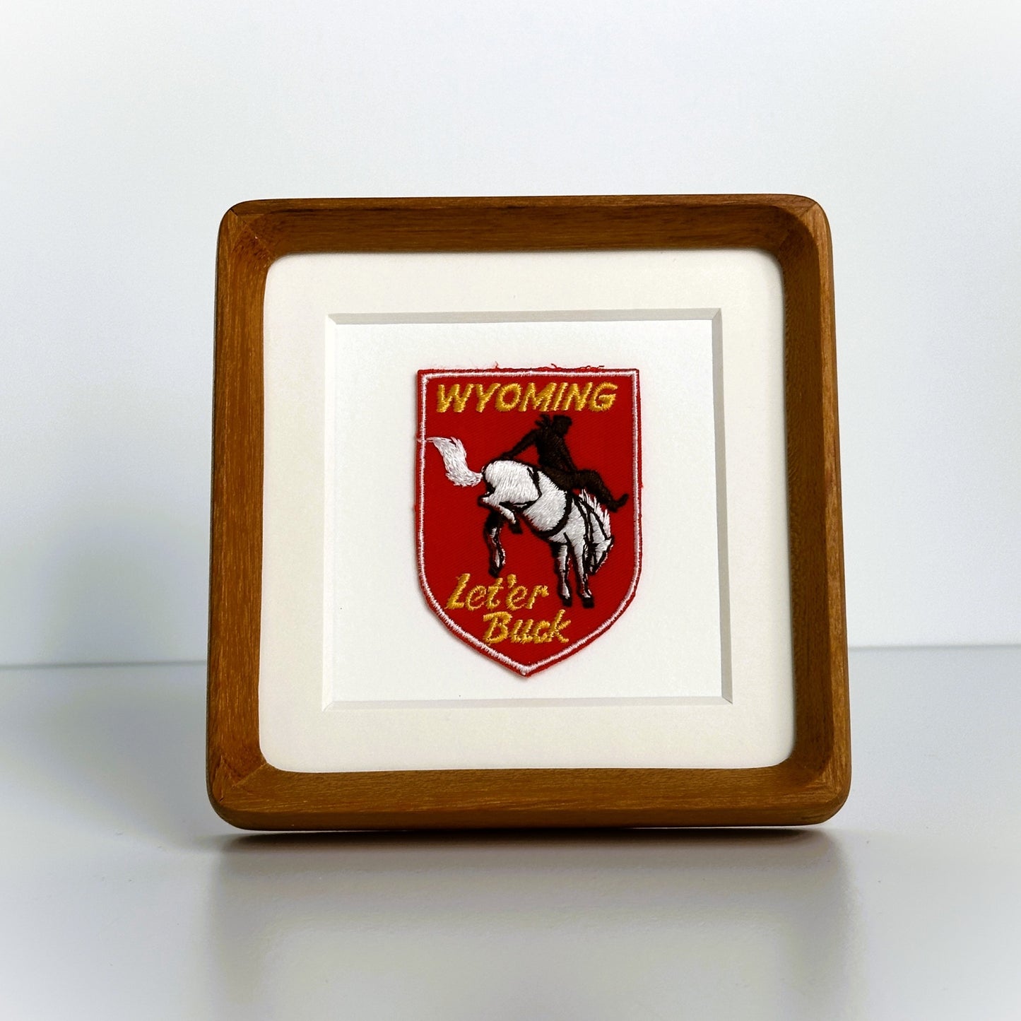 Wyoming Rodeo Vintage Framed Travel Patch