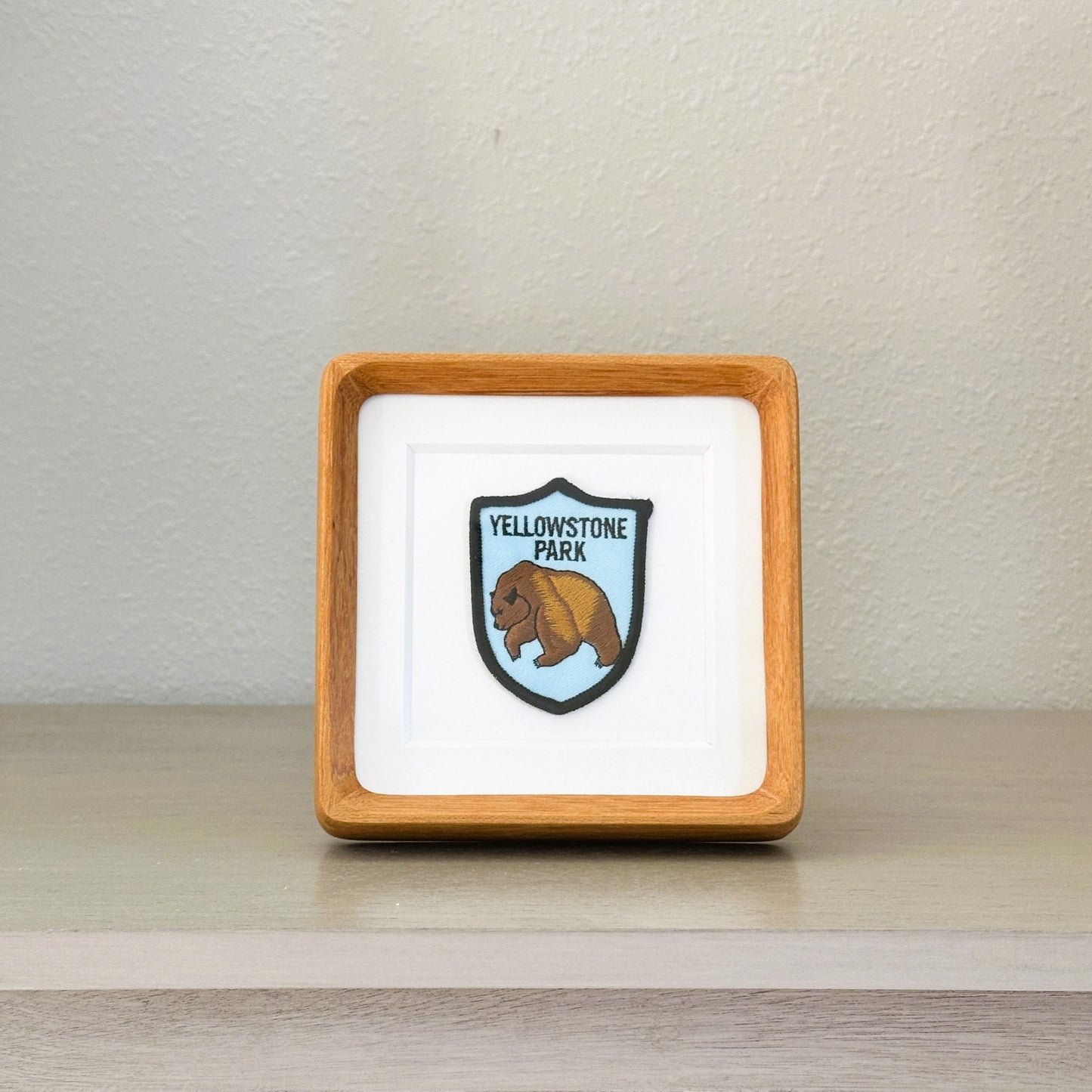 Wyoming Yellowstone National Park Bear Vintage Framed Travel Patch