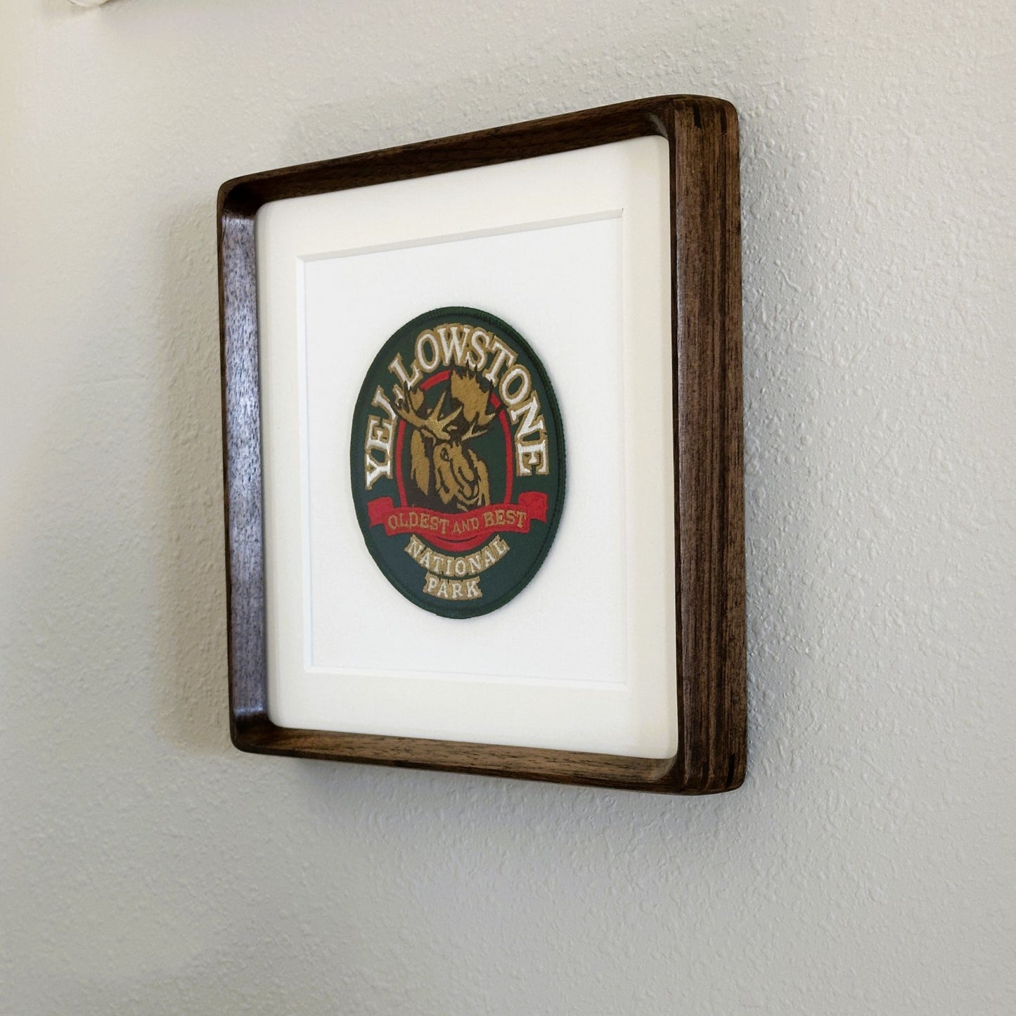 Wyoming Yellowstone National Park Oldest and Best Large Vintage Framed Travel Patch