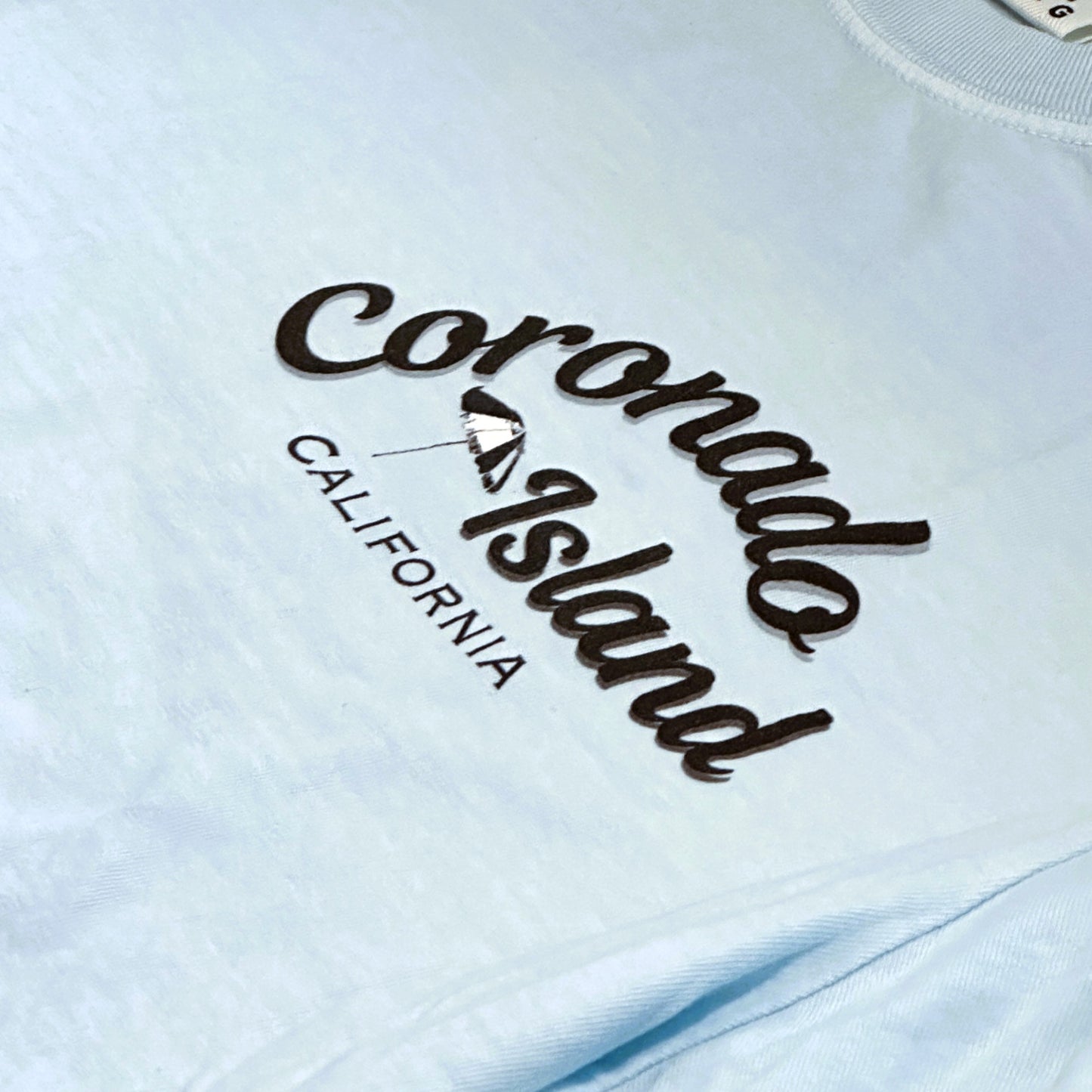 California Coronado Island Adult Unisex T-Shirt Pale Blue