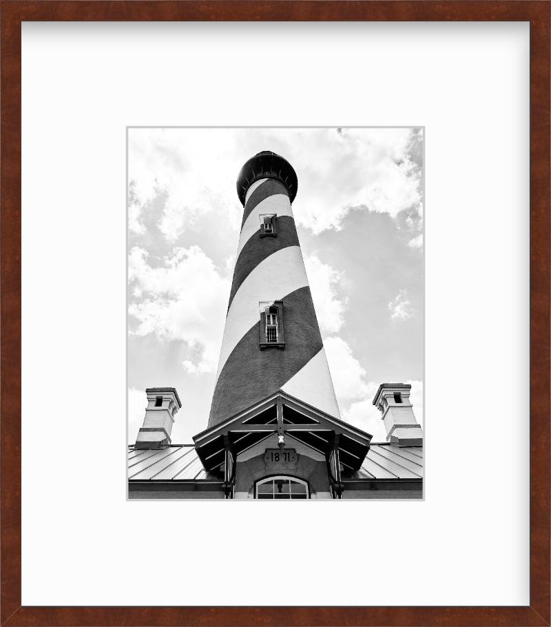 Florida St. Augustine Lighthouse Skyward View Giclee Travel Print